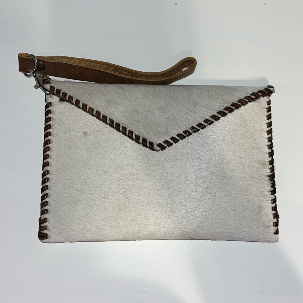 Cowhide Wristlet